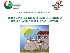 MERCATO LIBERO DI ENERGIA E GAS: ADICONSUM, IL PUNTO SUI RISCHI PER LE CATEGORIE A RISCHIO