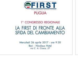 1° CONGRESSO FIRST CISL PUGLIA: LAVORATORI DEI SERVIZI DEL TERZIARIO SI CONFRONTANO SULLE SFIDE DEL CAMBIAMENTO