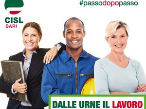 Dalle urne il lavoro: candidati a confronto nel road show organizzato dalla Cisl di Bari