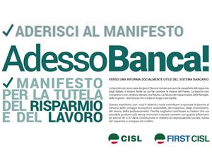 #AdessoBanca: First Cisl, presentato a Bari il manifesto per la tutela del risparmio e del lavoro