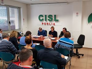 Comitato Esecutivo Cisl Puglia: necessario un piano delle priorità che guarda al futuro